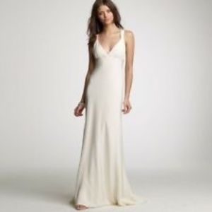 J Crew Ivory Silk Avery Dress Bridal Bridesmaid